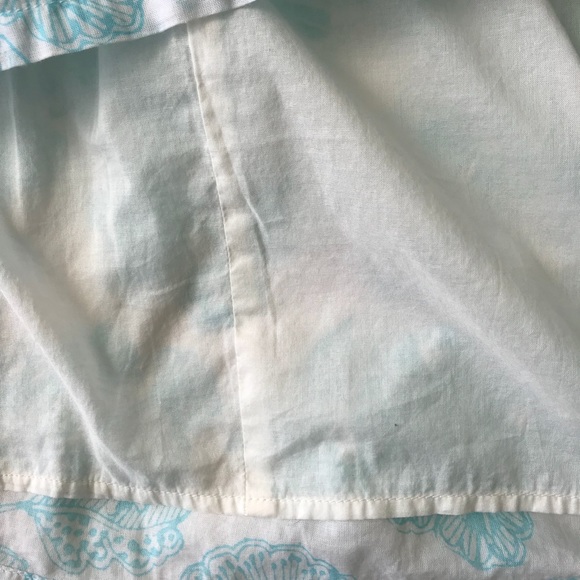 Old Navy white/Aqua floral skirt size medium - Picture 4 of 7